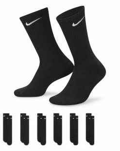 Nike Everyday Cushioned Noir Lot De 6 Paires De Chaussettes -Magasin De Mode sx7666 010 lot 6 paires de chaussettes nike everyday sx7666 010 01 2 1