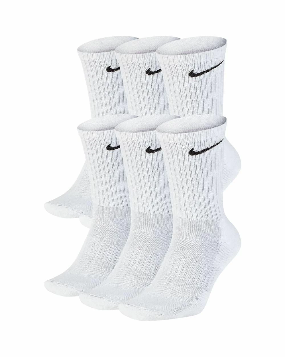 Nike Everyday Cushioned Blanc Lot De 6 Paires De Chaussettes 1 Nike Everyday Cushioned Blanc Lot De 6 Paires De Chaussettes
