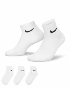 Nike Everyday Lightweight Blanc Lot De 3 Paires De Chaussettes -Magasin De Mode sx7677 100 lot 3 paires de chaussettes nike everyday sx7677 100 01 2