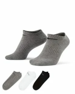 Nike Everyday Lightweight Noir/Gris/Blanc Lot De 3 Paires De Chaussettes